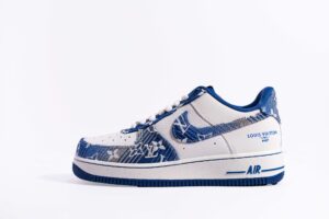 Nike Air Force 1 07 Low & LV Gray blue denim
